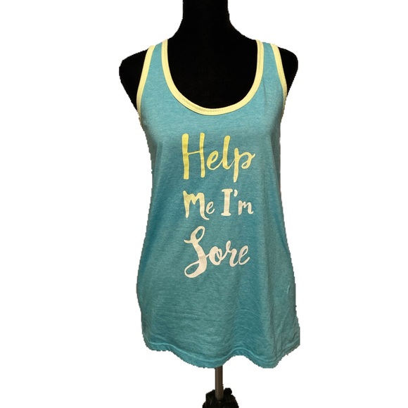 Athletic Works Blue Tank Top - Help Me I’m Sore - Size M - Picture 2 of 6
